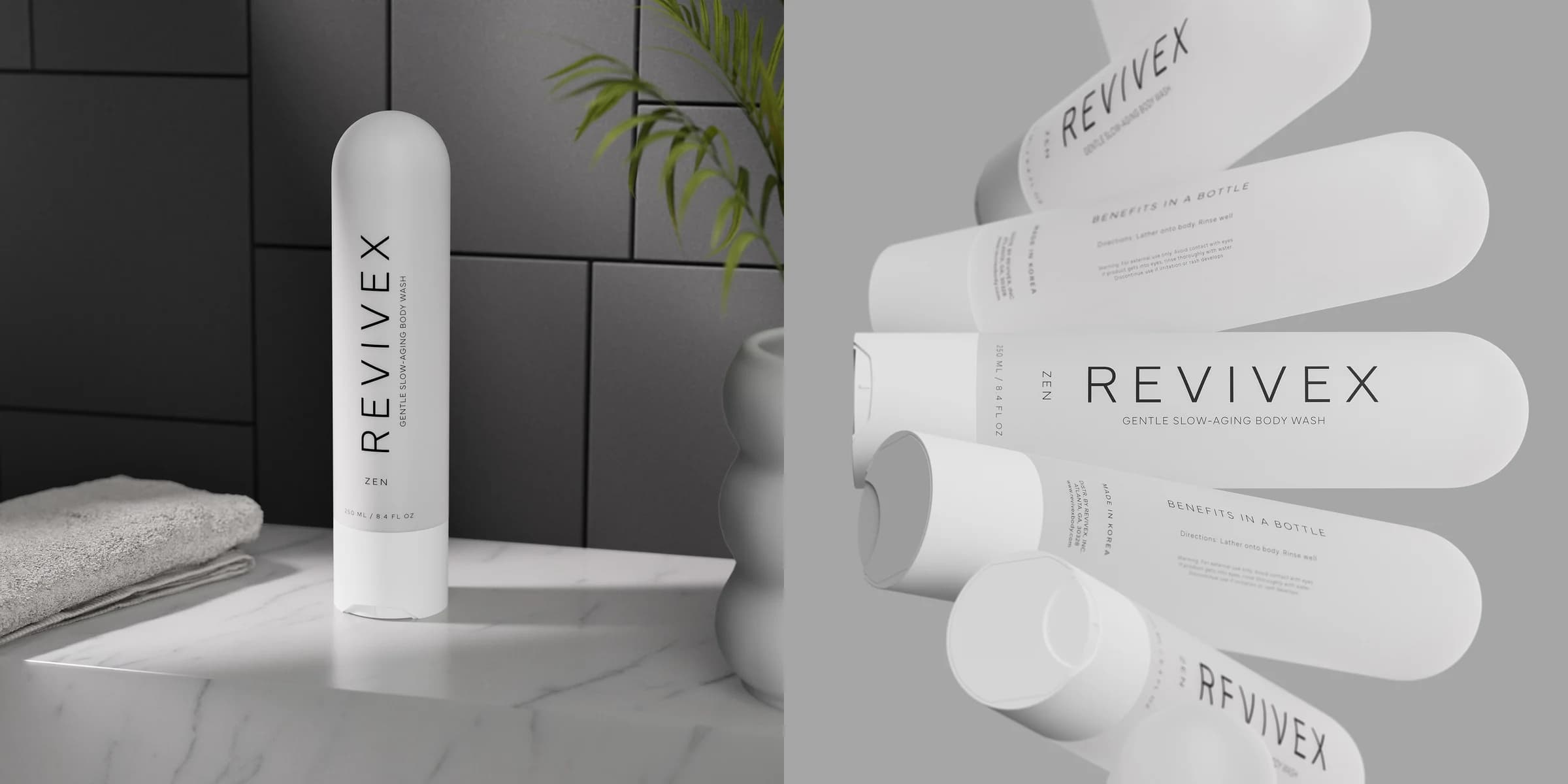 ReviveX Zen — Skincare CGI / Art direction, visual 3